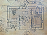 Black ink lines creating rectangles to form a house plan.